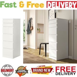 Free delivery drawer white brand new tall drawer with mirror