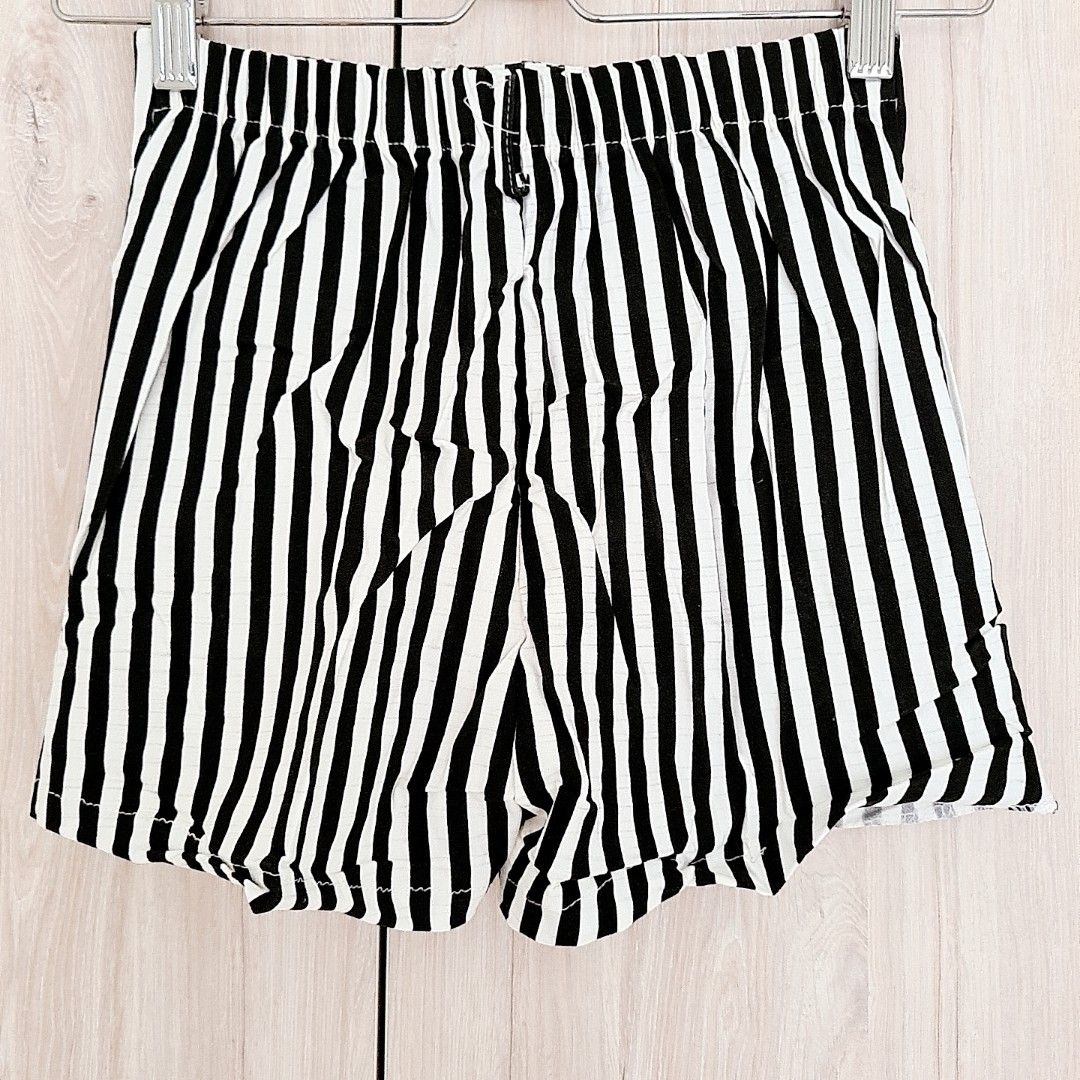 White outlet striped shorts