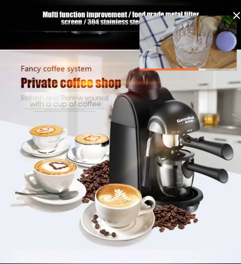 Gemilai coffee/espresso maker, TV & Home Appliances, Kitchen Appliances ...