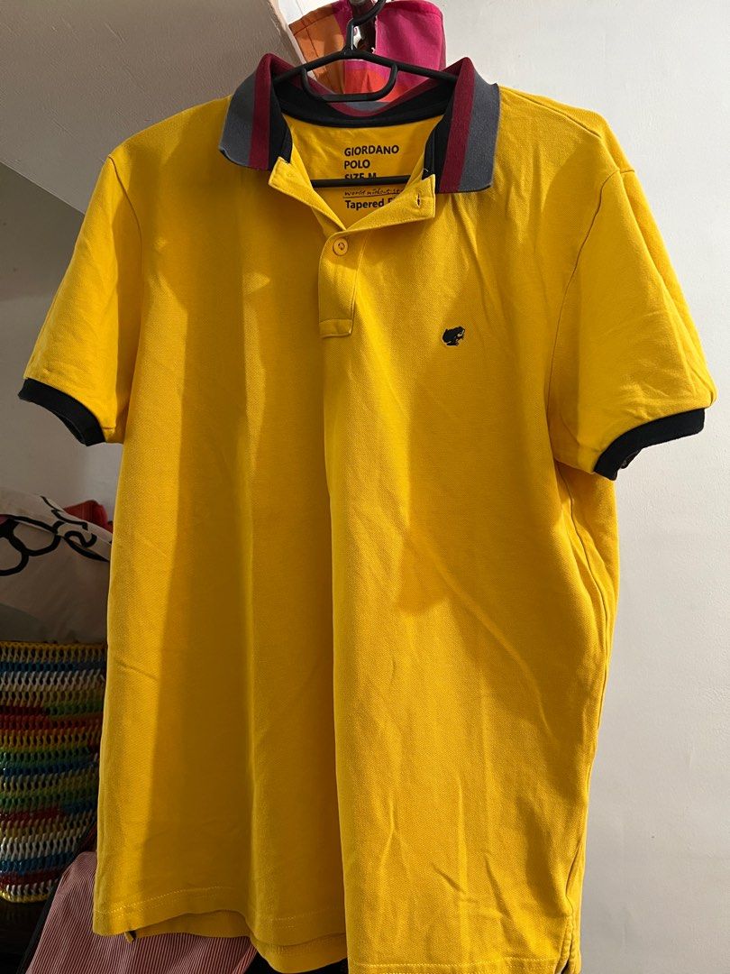 Giordano yellow deals polo shirt