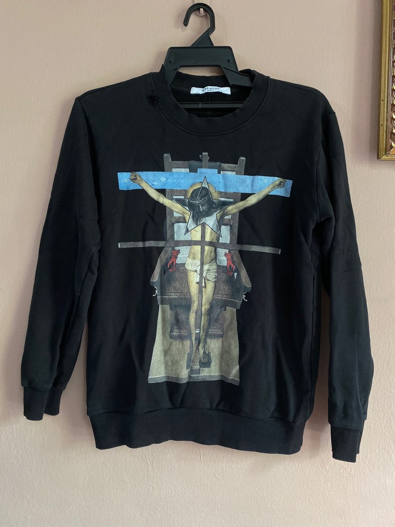 Givenchy Jesus Sweatshirt Men s Fashion Tops Sets Hoodies on Carousell