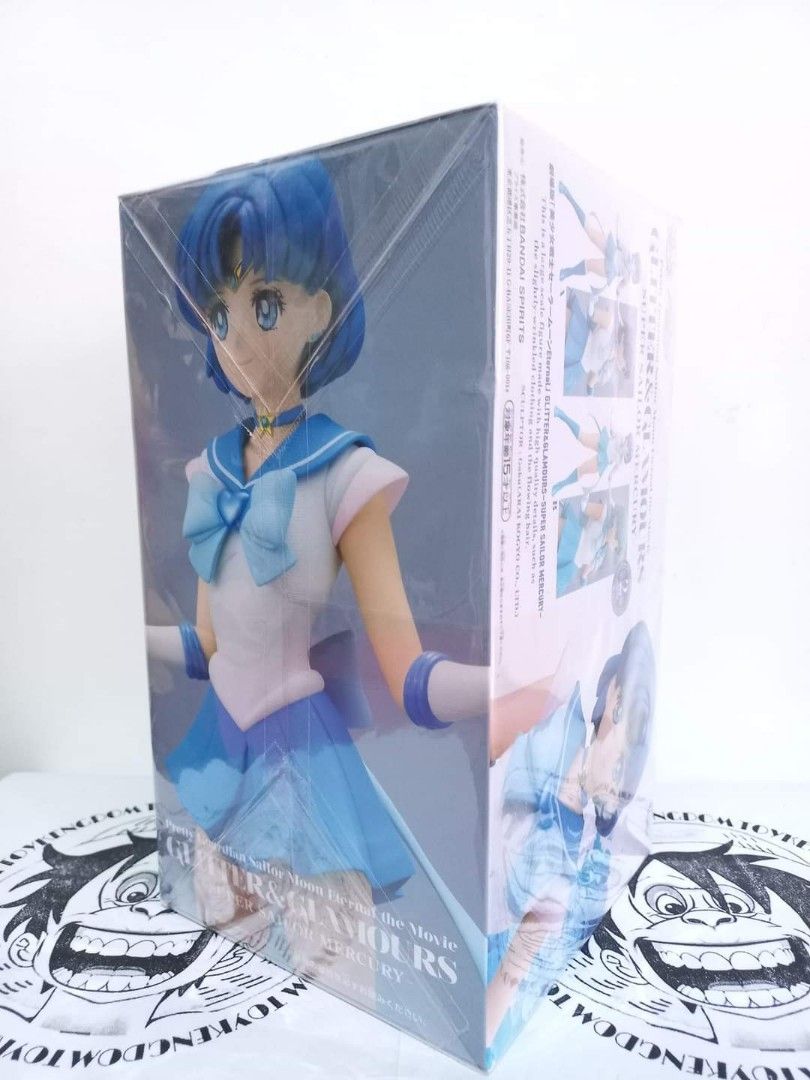 Glitter And Glamours Sailor Moon Super Sailor Mercury Figure on Carousell