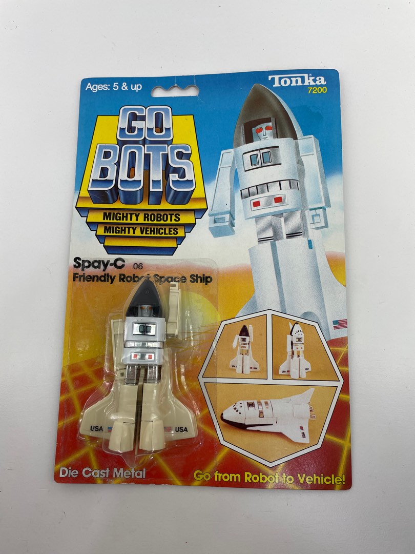 Go Bots Vintage 1983 Tonka Bandai Transformer GOBOT SPAY C Go Bot