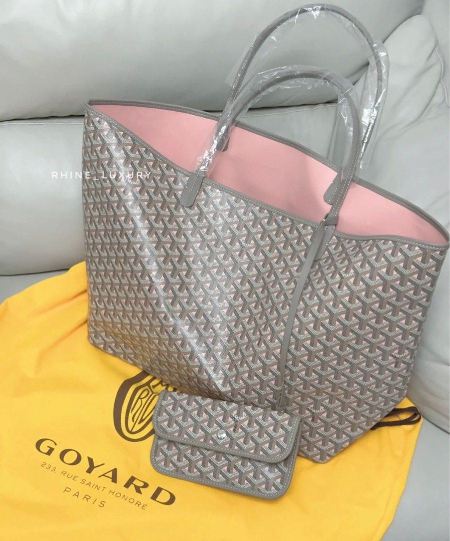 Goyard Saint Louis Claire-Voie GM Bag 灰粉拼23年限定, 女裝, 手袋及銀包, Tote Bags -  Carousell