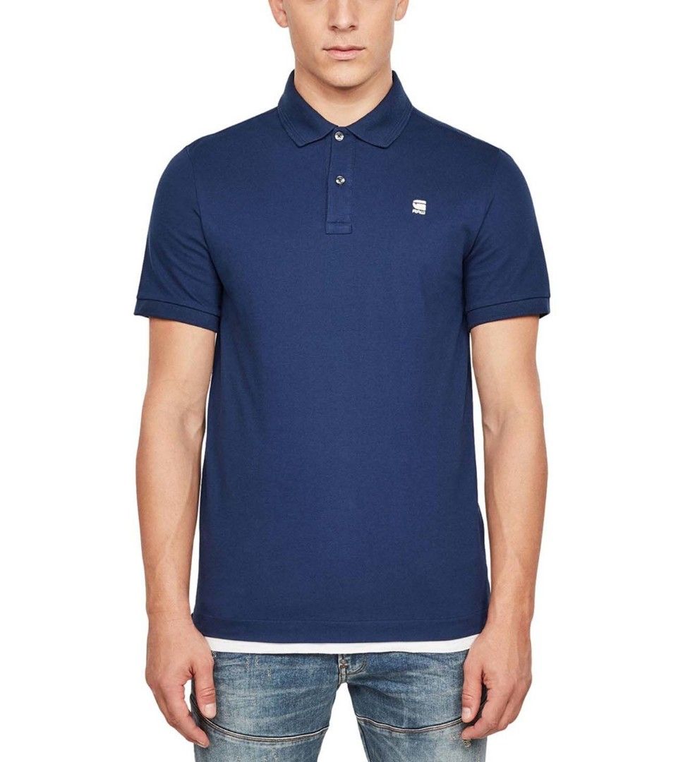 G Star Raw Dunda Slim Fit Polo T Shirt imperial blue