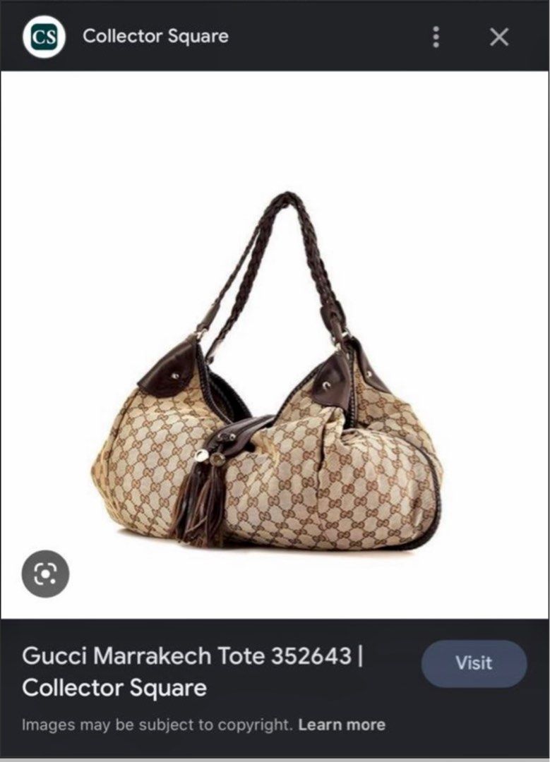 Gucci Marrakech totebag , Luxury, Bags & Wallets on Carousell