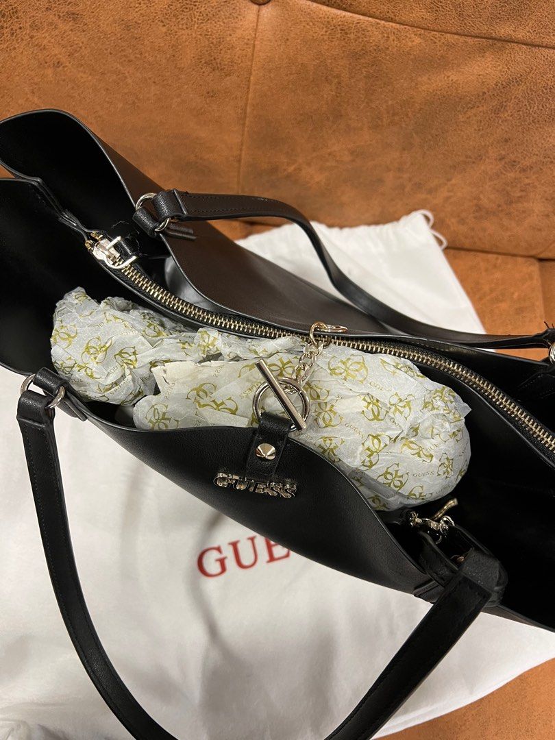 Guess alby toggle best sale tote bag coal