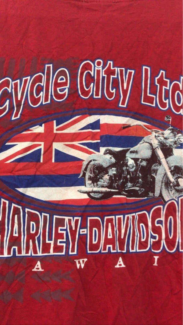 VINTAGE HARLEY DAVIDSON CYCLE CITY HAWAII SHIRT on Carousell