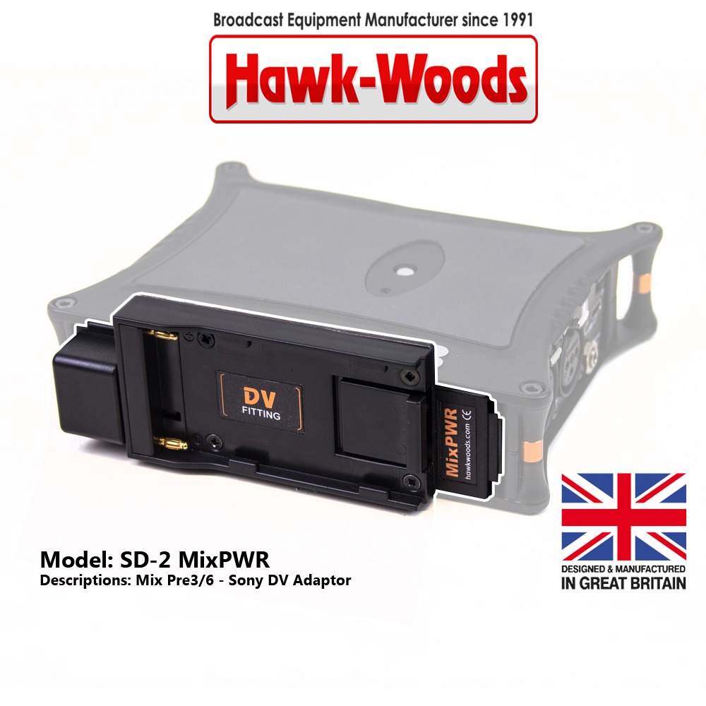 Hawk-Woods SD-2 Power adapter Mix Pre3/6 - Sony DV Adaptor, Audio ...