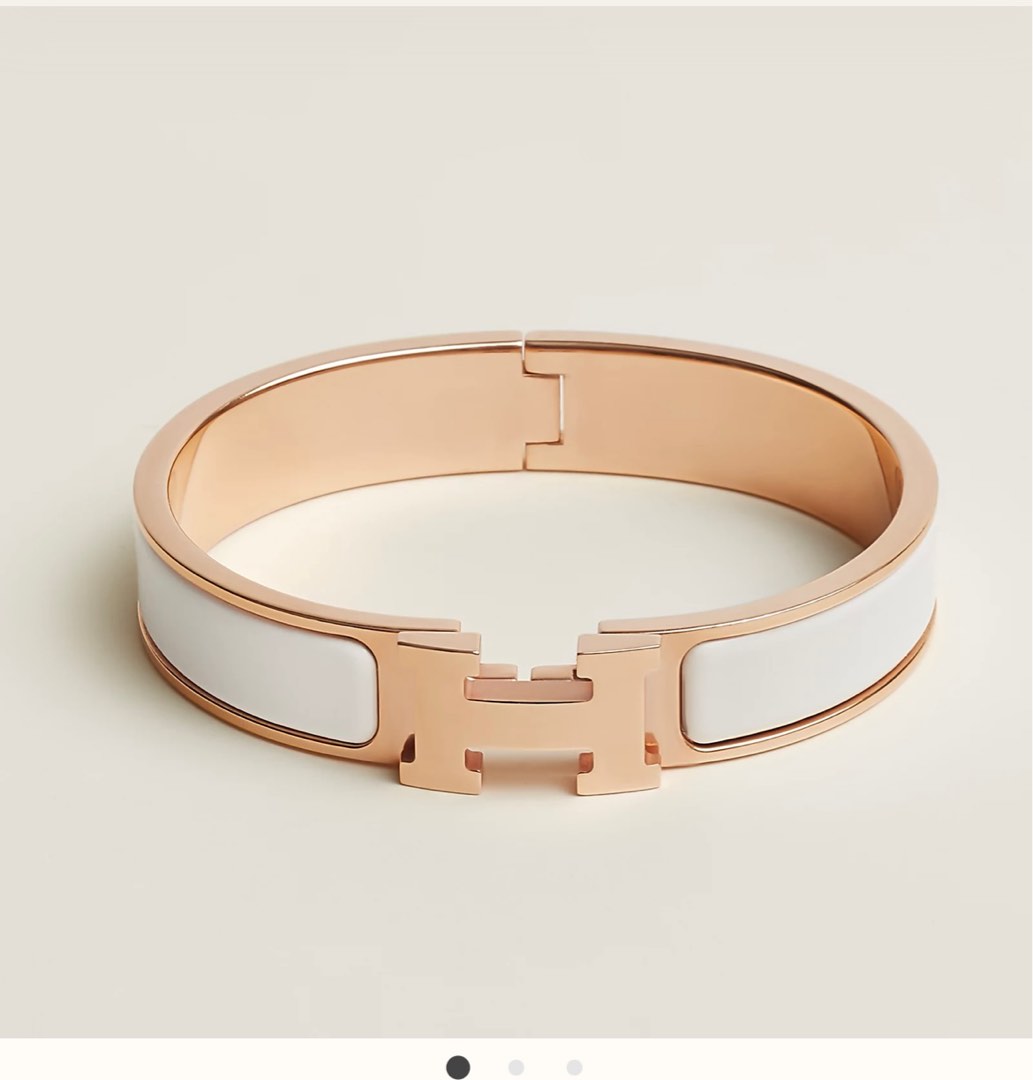 Hermes Clic H Bracelet Marron Glace PM, Luxury, Accessories on Carousell