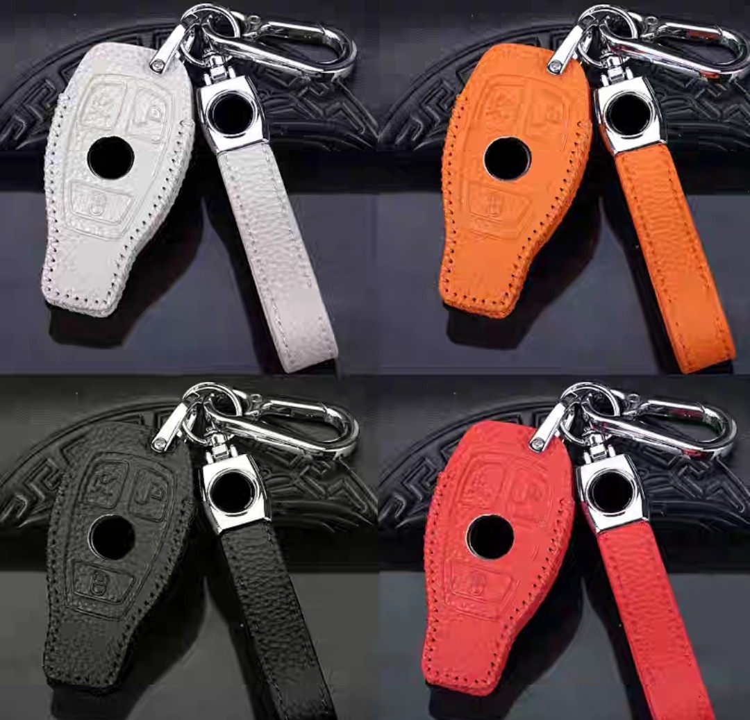 Mercedes LV Car Key Leather Case, Car Accessories, Accessories on Carousell