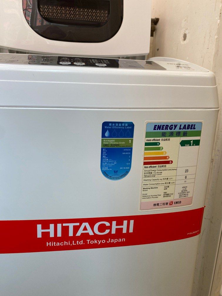 Hitachi bEat wave 洗衣機 6kg NW60CS washing machine, 家庭電器, 洗衣機及乾衣機