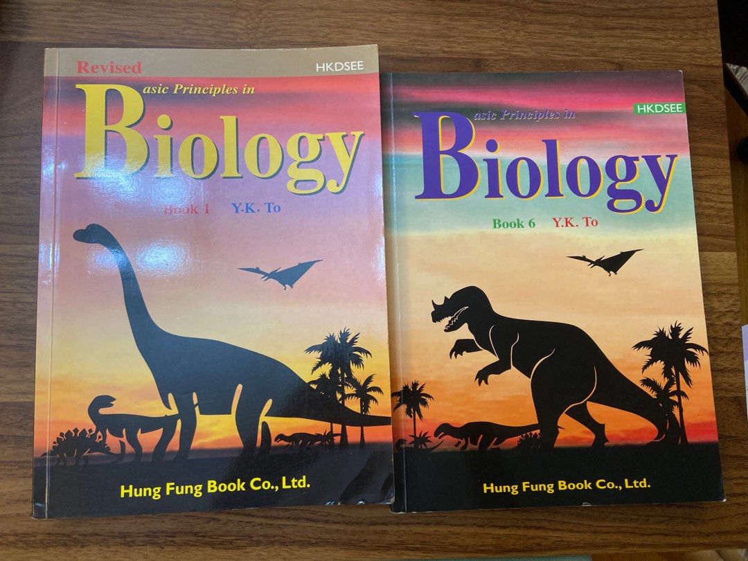 (兩本買送pp)HKDSE Basic Principles In Biology Book1, 6 (恐龍書), 興趣及遊戲, 書本 ...