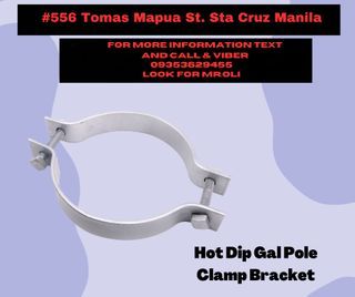 Hot Dip Gal Pole Clamp Bracket