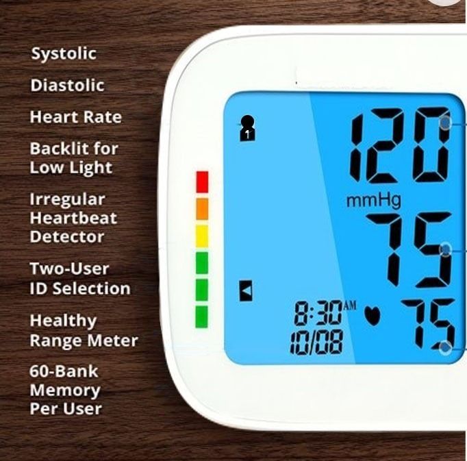 HSA registered Upper Arm Blood Pressure Monitor, Health & Nutrition