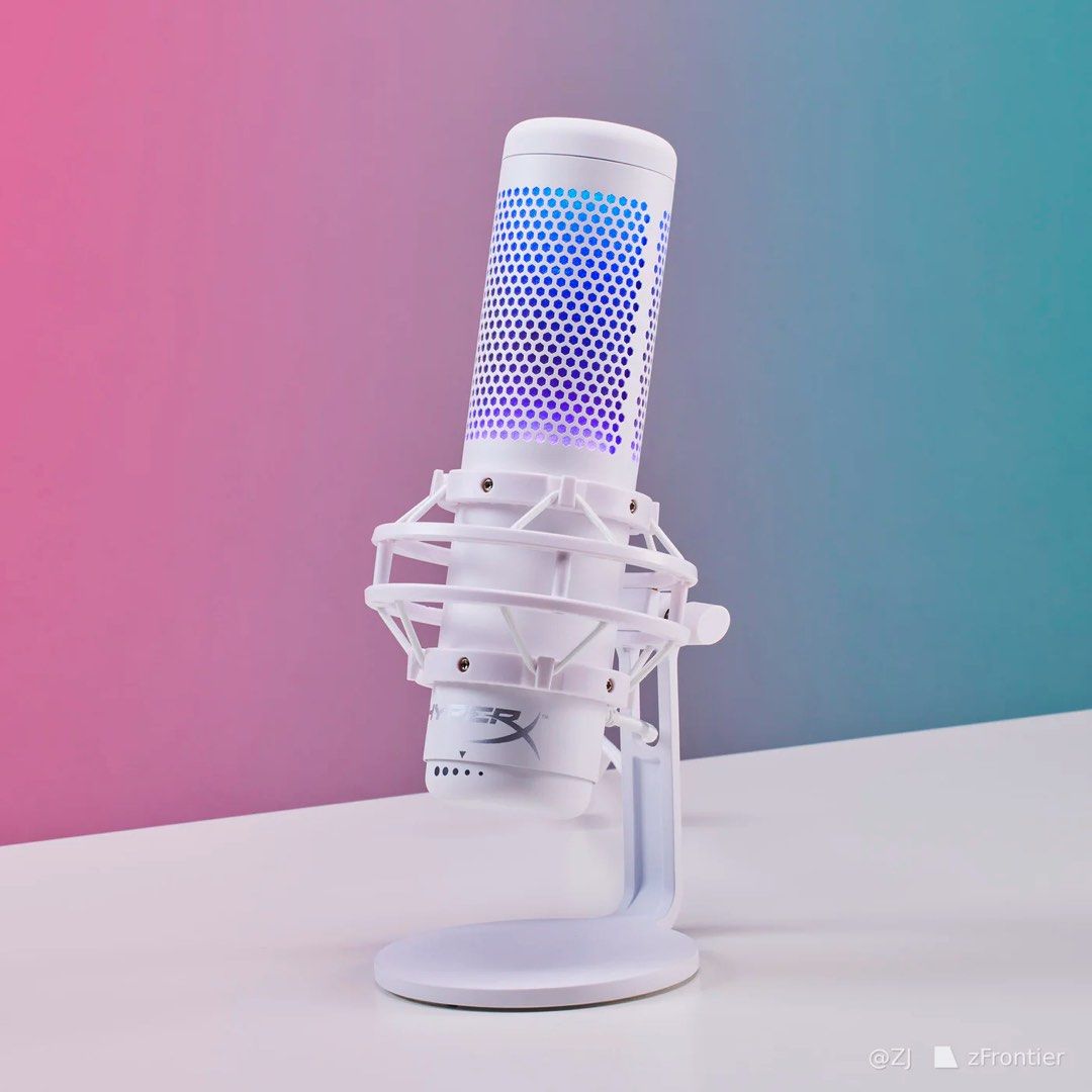 Hyperx quadcast s white audio microphones on carousell