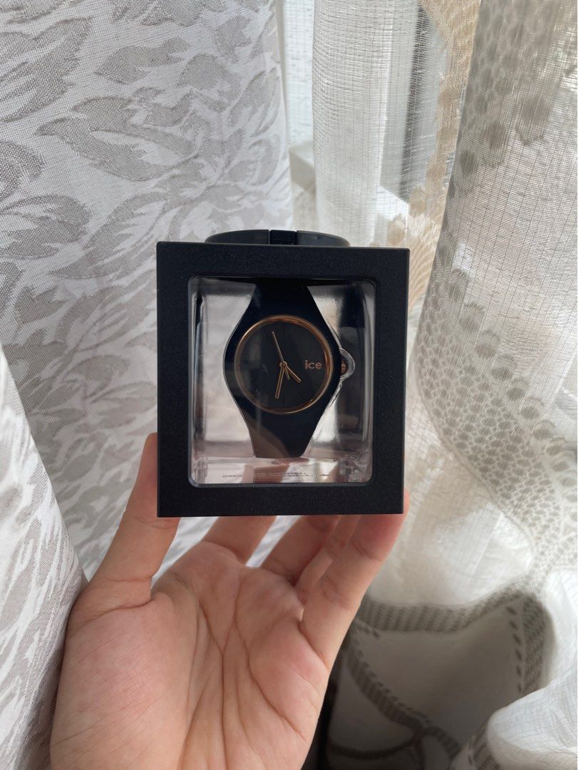 Ice watch glam black rose gold deals
