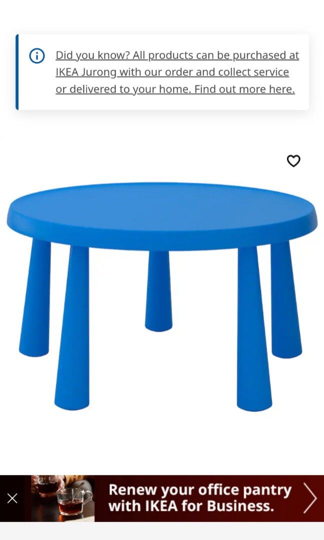 Ikea round kids table discount