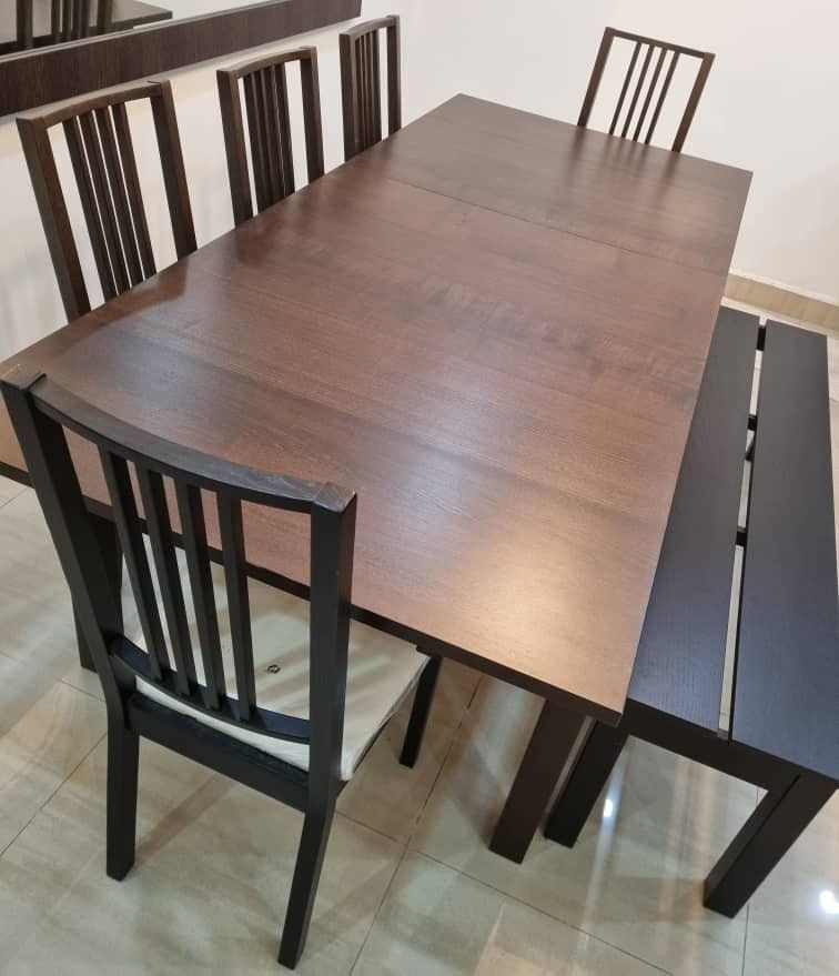 Ikea Dining Table Set, Furniture & Home Living, Furniture, Tables