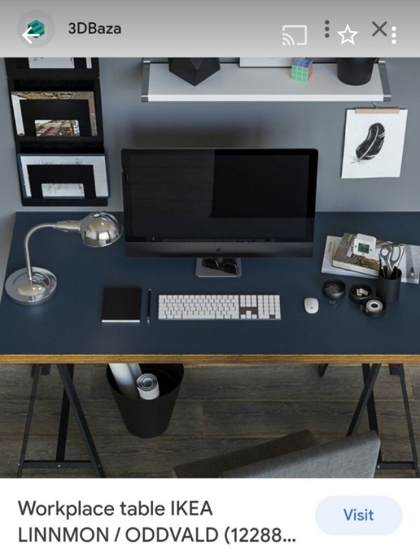Ikea LINNMON table and legs, Furniture & Home Living, Furniture, Tables ...