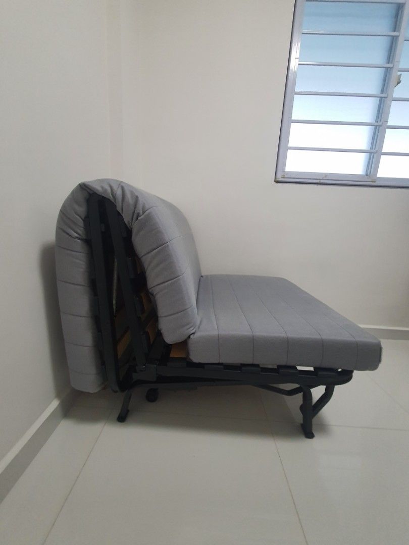 IKEA lycksele folding sofa bed (single), Furniture & Home Living