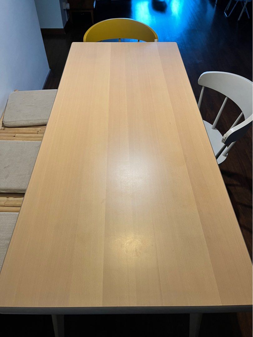 Virgil Abloh IKEA dining toom table With Custom Glass