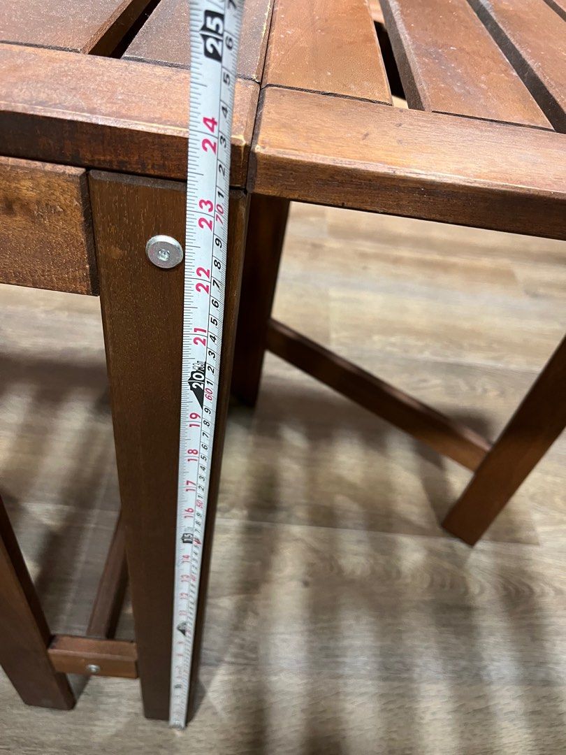 IKEA wooden foldable table, Furniture & Home Living, Furniture, Tables