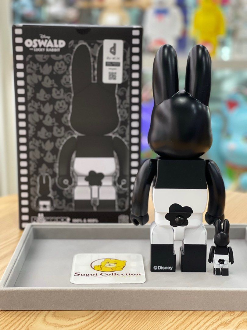 [In Stock] R@BBRICK x Disney Oswald the Lucky Rabbit 100%+400% bearbrick  be@rbrick