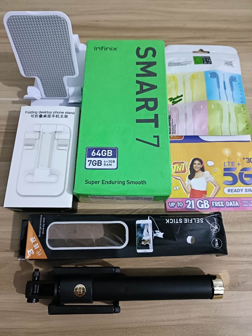 INFINIX SMART 7 64gb (Category: Android Others) located in Caloocan City. Submitted by mjmassortedfinds (Listing ID 1235366325, Image 1). Description: INFINIX SMART 7 Original NTC Brandnew Sealed php 4,900 SPECS 👇🏻 Up to 7 Big RAM (Including 3GB Extended RAM) 64gb Rom 6.6’’ Big HD+ Sunlight Readable Display 13MP Extra Clear AI Dual Camera 5000mAh Big & Durable Battery 3D Textured Antibacterial Design Fingerprint & Face Safety Unlock.