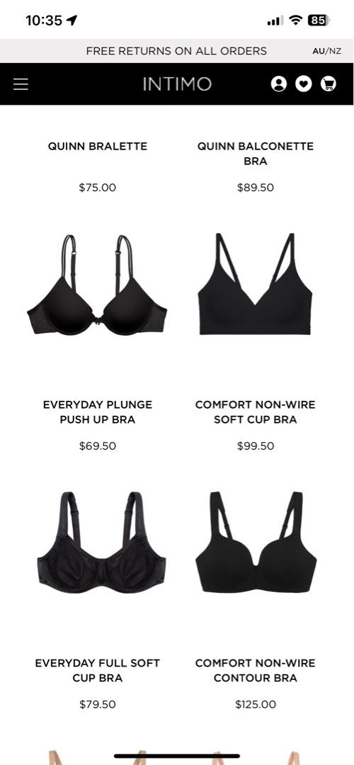 Intimo bra hot sale nz
