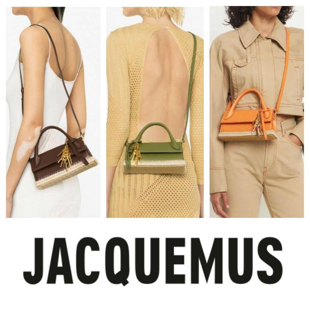 Le Chiquito Long Cordao Bag - Jacquemus - Khaki - Leather
