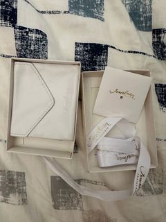 JEWELMER pearl pouch & box with ribbon/card