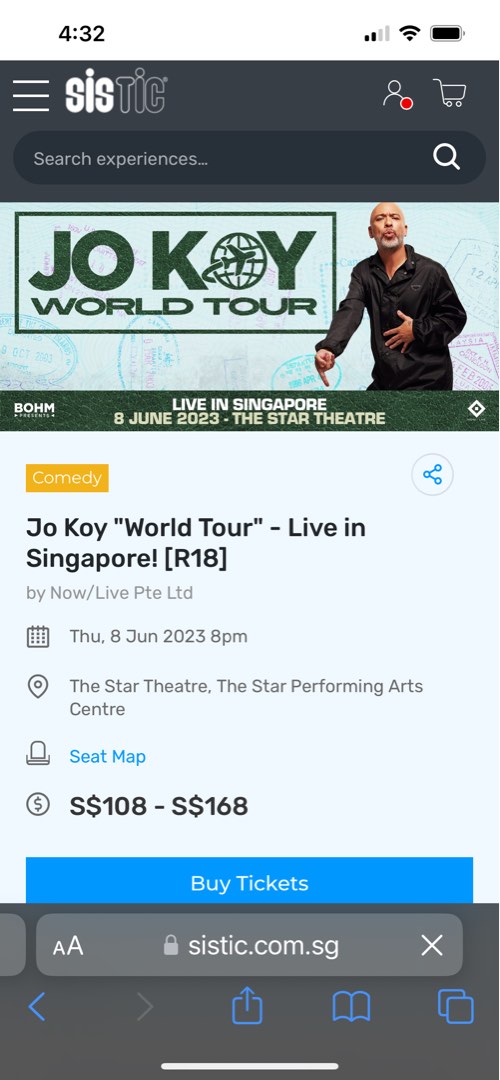 Jo Koy Stsnd up comedy World Tour 2023, Tickets & Vouchers, Event