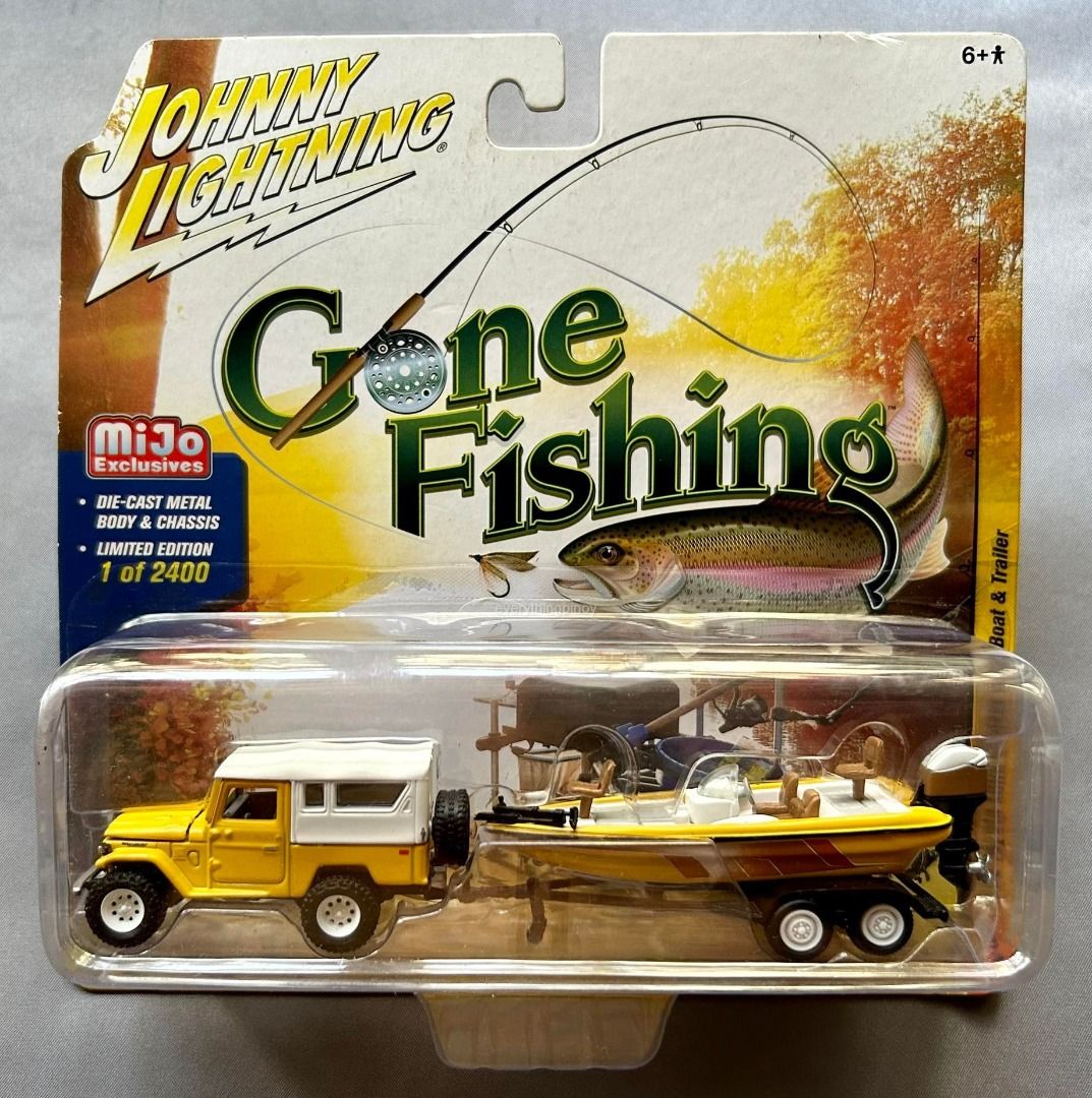 Johnny Lightning 1989 TOYOTA LAND CRUISER with Boat & Trailer Gone Fishing  Set, Hobbies & Toys, Toys & Games on Carousell