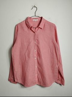 Kemeja katun linen cewek M