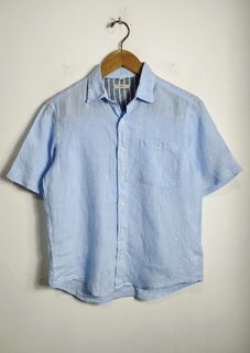 Kemeja linen cowok M