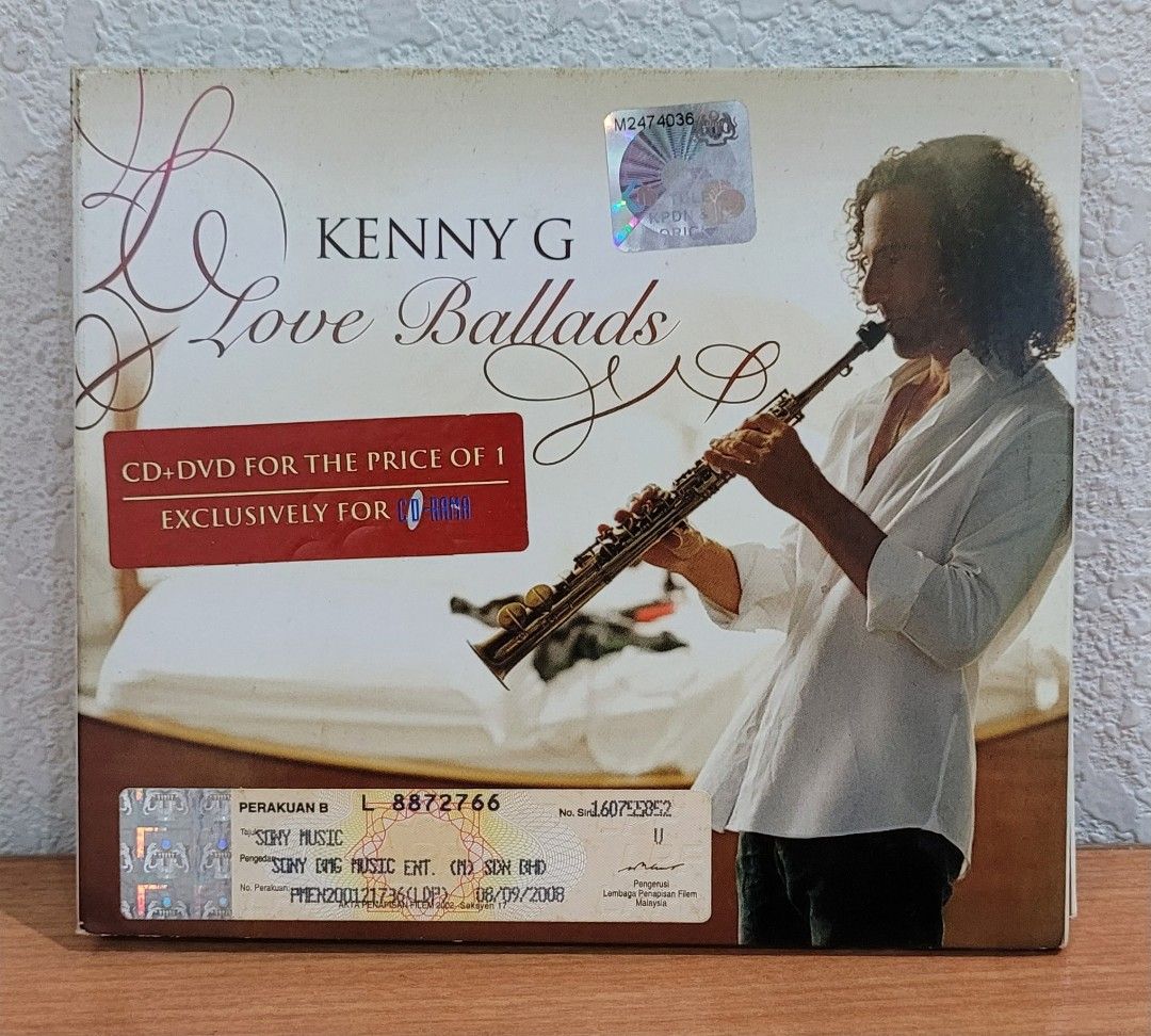 KENNY G LOVE BALLARDS (ORIGINAL) CD + DVD (SONY & BMG), Hobbies & Toys ...