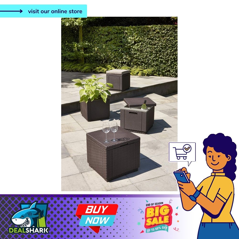 Keter Beer and Wine Cooler Table Perfect for Your Patio, Picnic, and