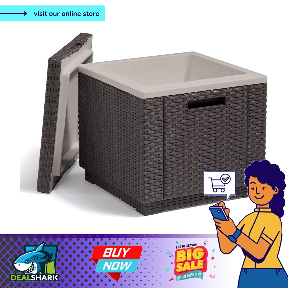 Keter Beer and Wine Cooler Table Perfect for Your Patio, Picnic, and