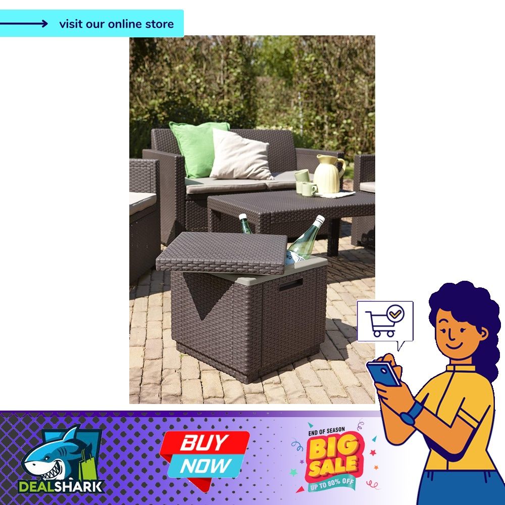 Keter Beer and Wine Cooler Table Perfect for Your Patio, Picnic, and