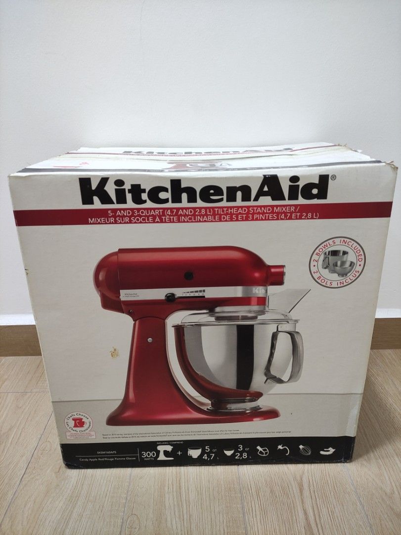 KitchenAid KSM160 Artisan Stand Mixer Candy Apple Red 5KSM160APSWCA, TV