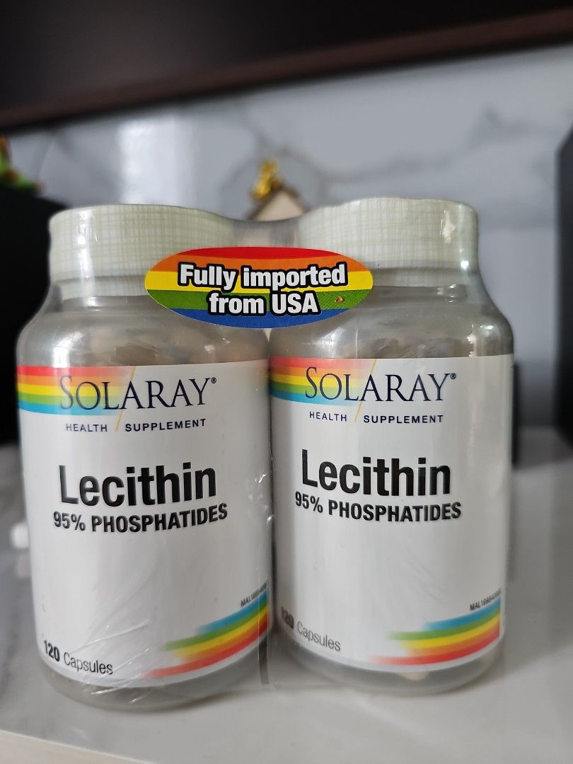 Lecithin (solaray), Health & Nutrition, Health Supplements, Vitamins & Supplements on Carousell