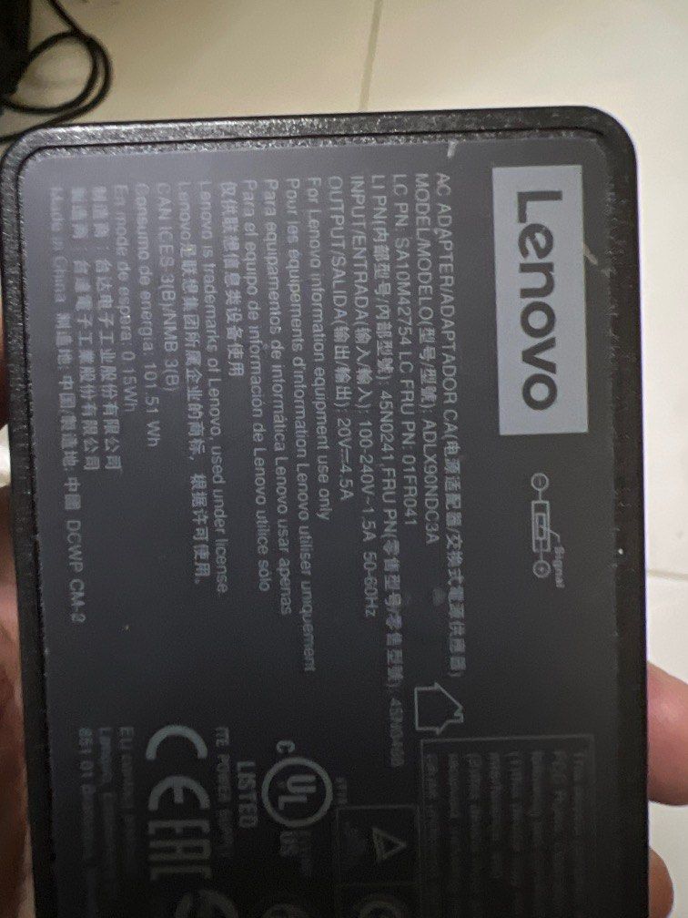 Lenovo laptop power supply, Computers & Tech, Laptops & Notebooks on