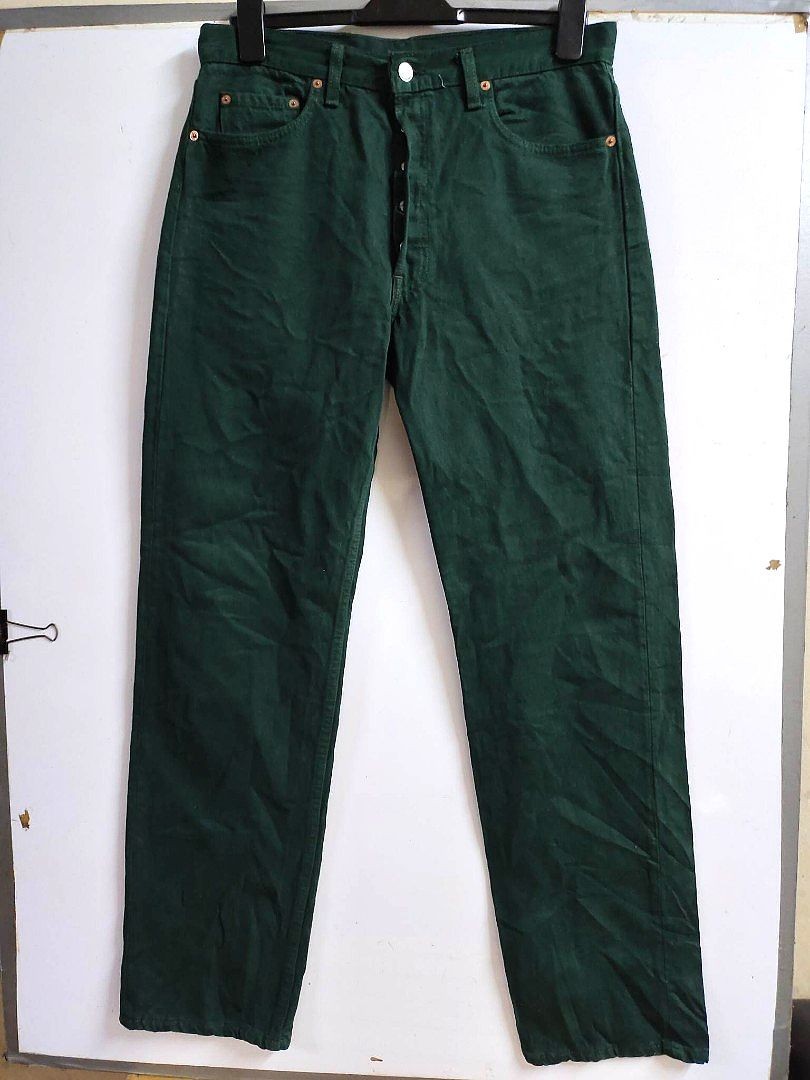 Dark green best sale levis 501