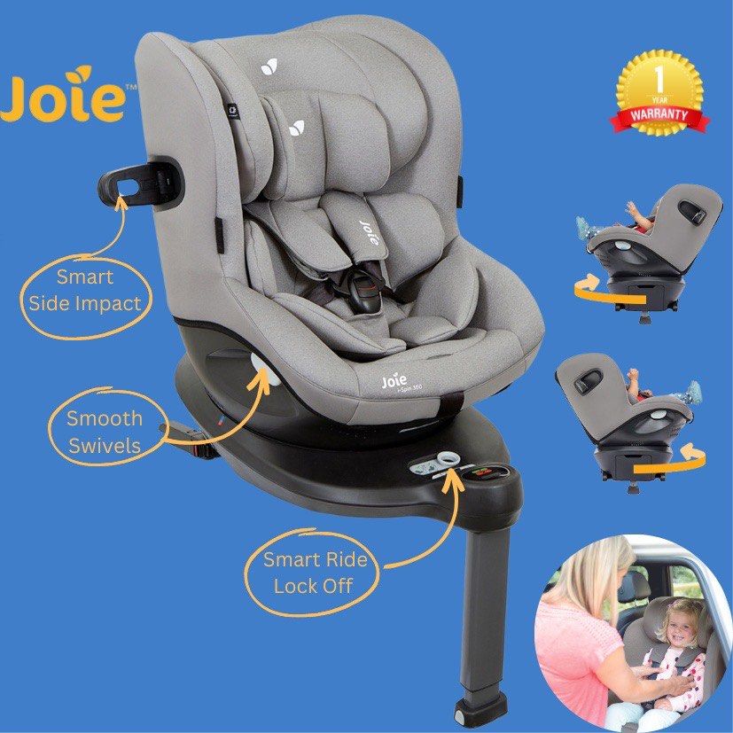 Like New Joie Ispin 360 Black, Babies & Kids, Going Out, Car Seats on