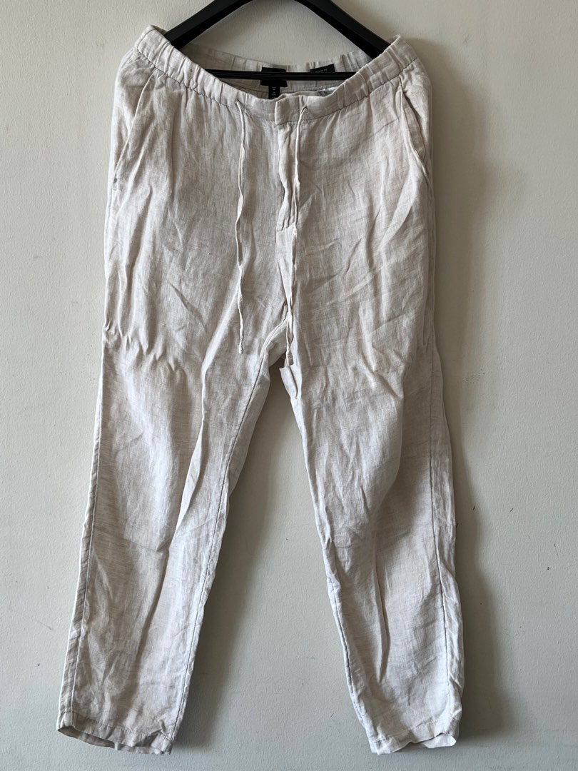 Linen H&M pants on Carousell