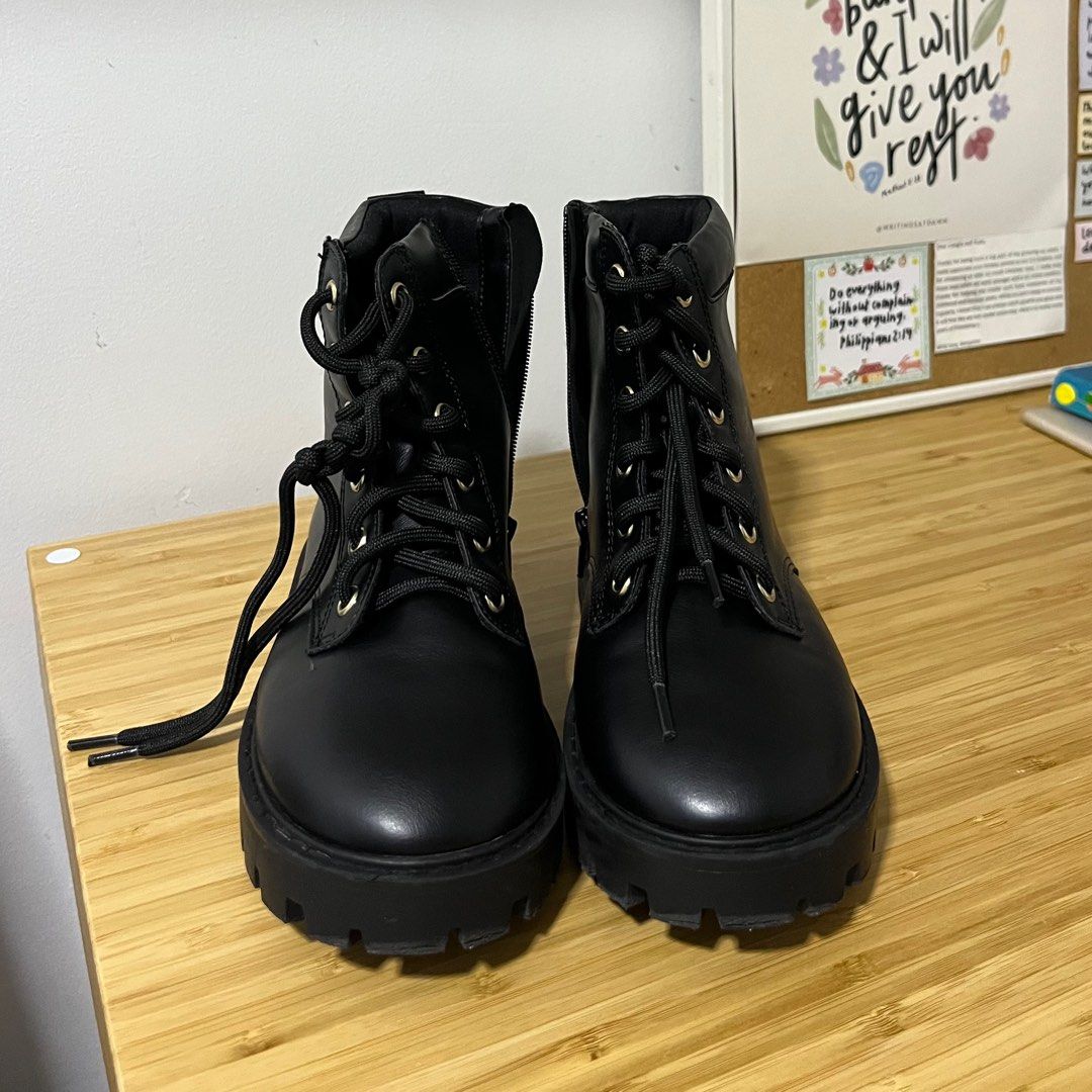 Girls black clearance boots
