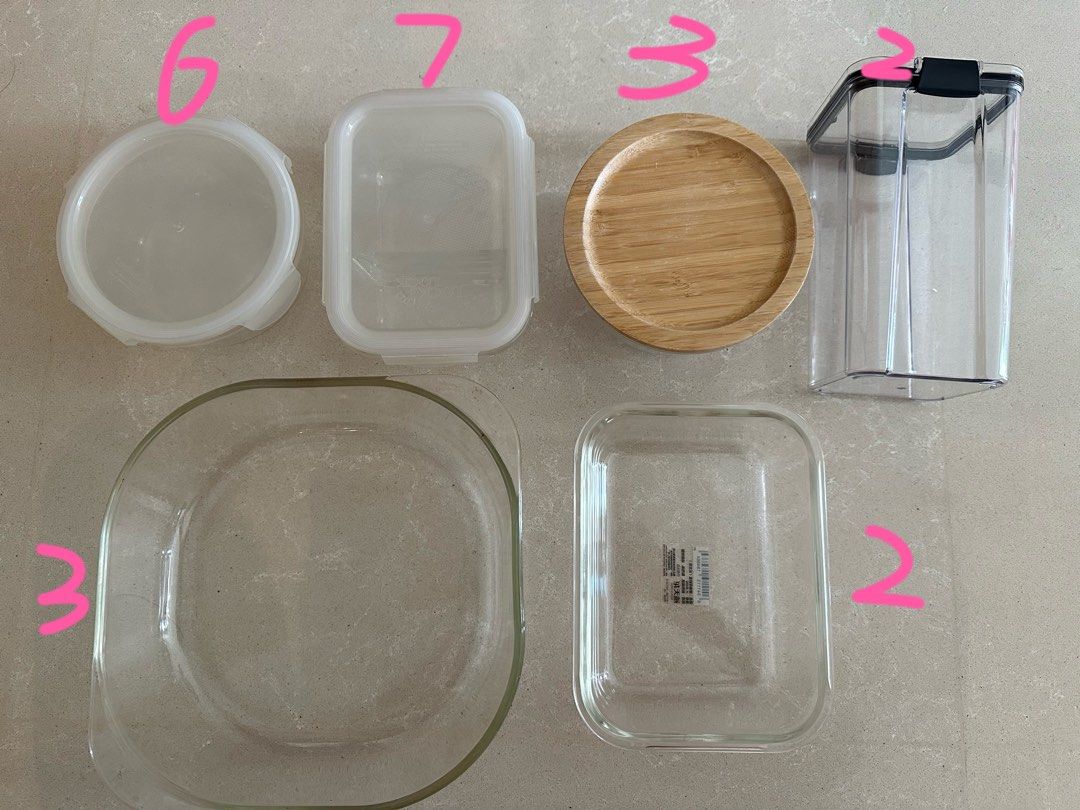 Lock&amp;Lock Glass food container, Furniture &amp; Home Living, Kitchenware ...