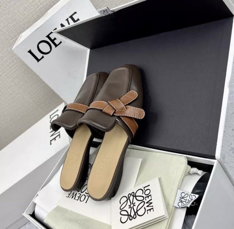 Loewe mules luxury leather shoes pre-order, Luxury, Sneakers & Footwear on  Carousell