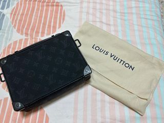 LOUIS VUITTON MONOGRAM M63240 TITANIUM POCHETTE COSMO CLUTCH BAG 227036767  /, Men's Fashion, Bags, Belt bags, Clutches and Pouches on Carousell